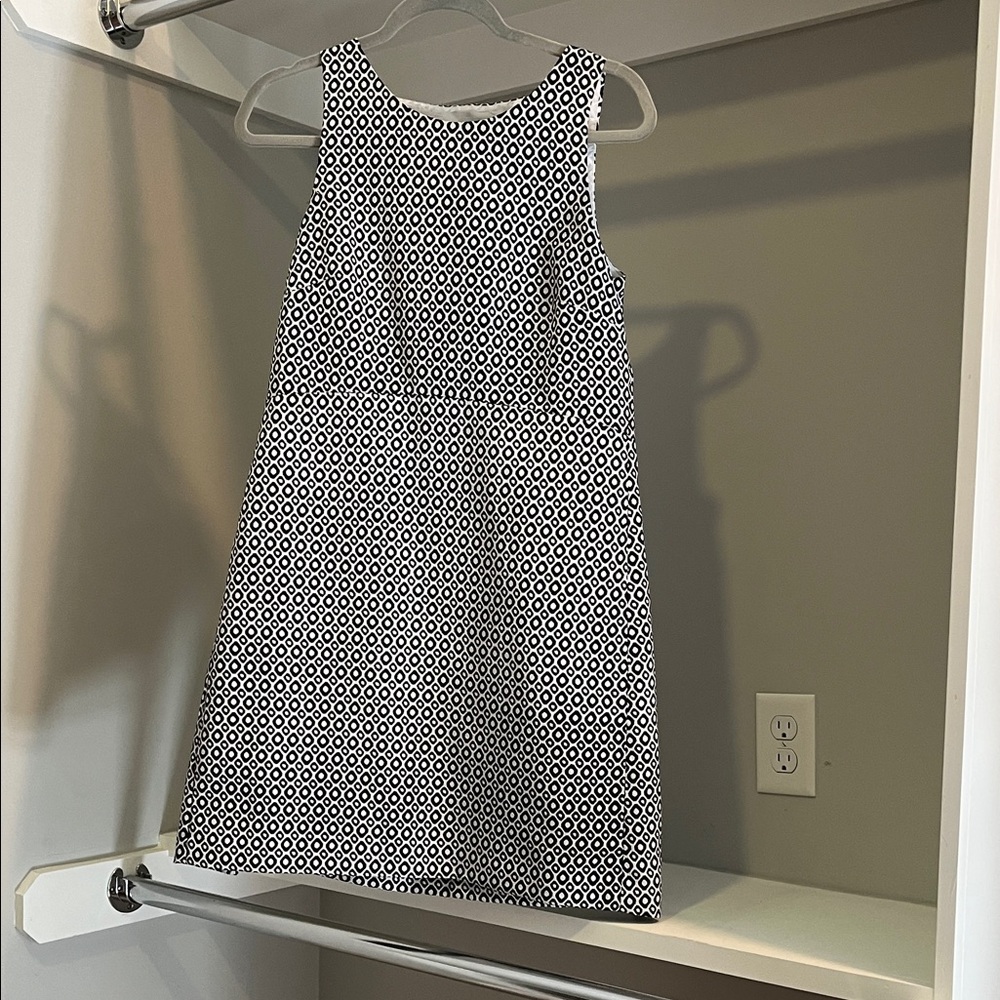 J. Crew Monochrome Geometric Mini Dress